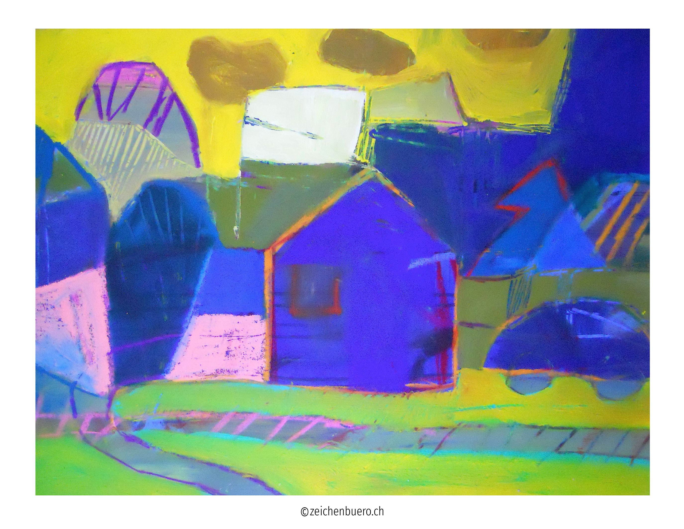 Weg durch Licht und Schatten